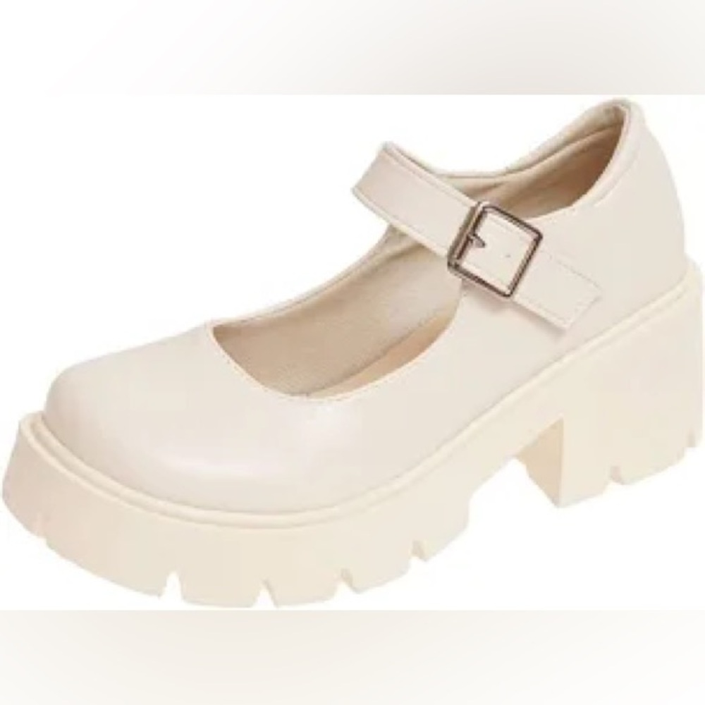 New light PINK  patent leather platform shoes, size 41